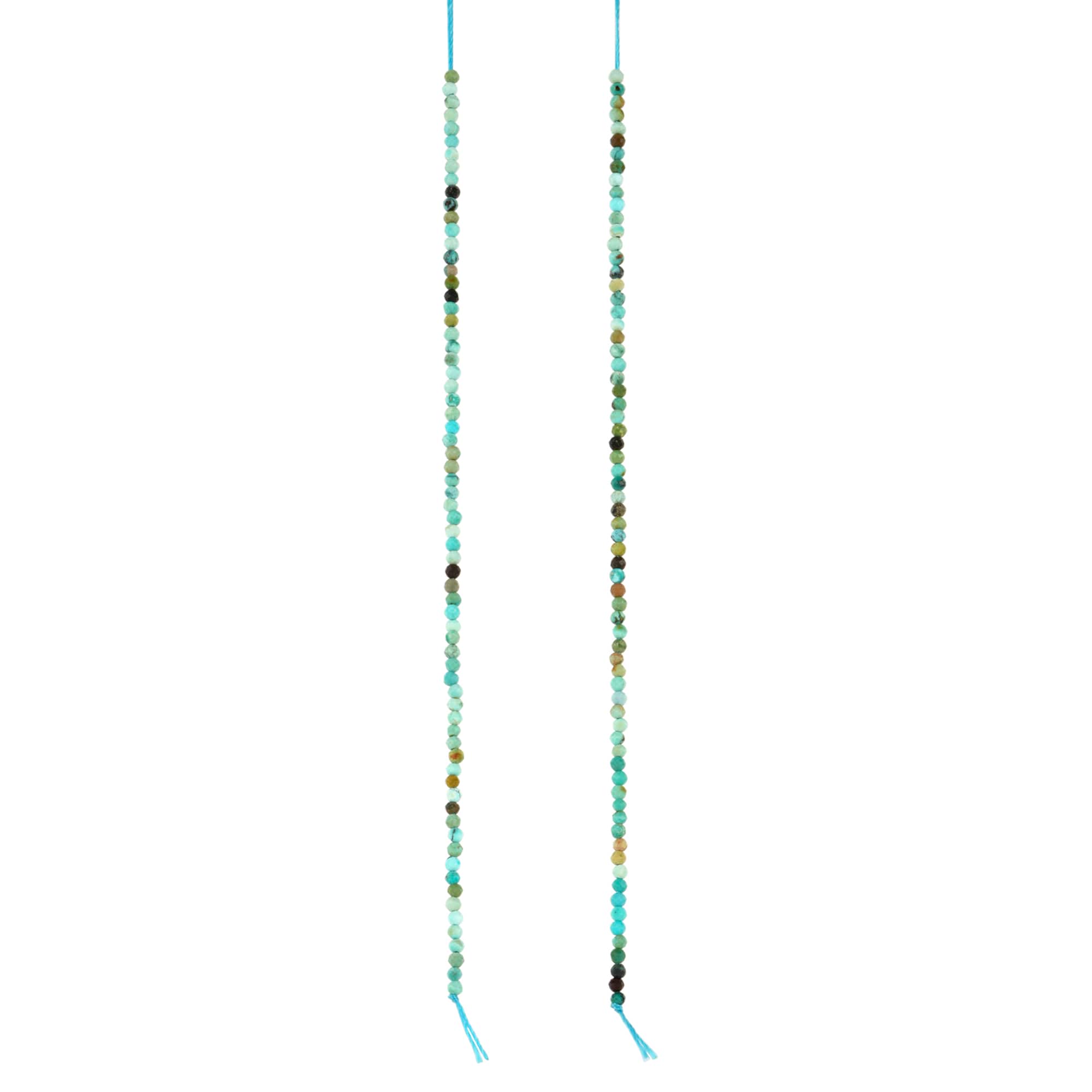 Faceted Turquoise Round Beads, 1.8mm by Bead Landing™